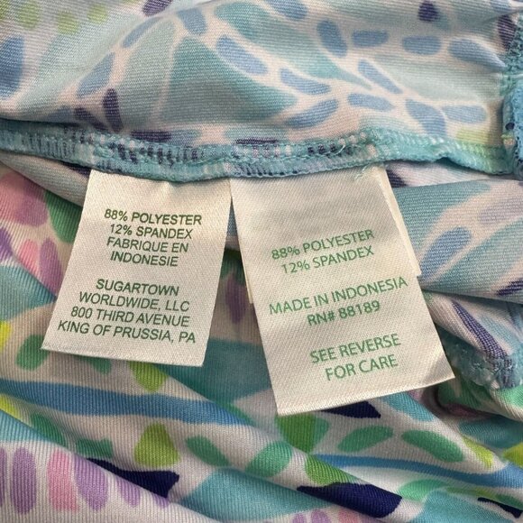 LILLY PULITZER Adella Tube Top OPEN WATER Blue Ibiza‎ Strapless Size Small S - Picture 6 of 6